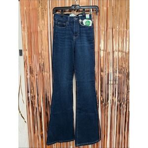 Re Generation Celebrity Pink Flower Flare Jeans Dark Muse 0/24 CJ22687WB03